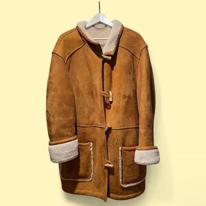 Women's Tan Shearling Coat